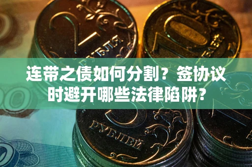 武汉连带之债如何分割？签协议时避开哪些法律陷阱？