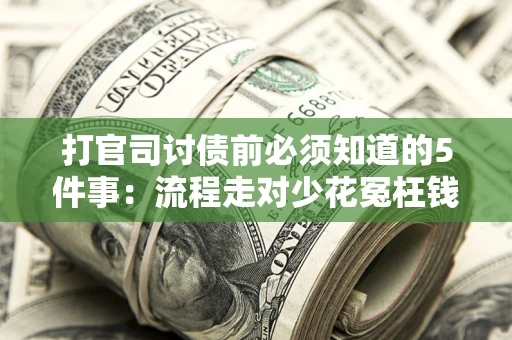 武汉打官司讨债前必须知道的5件事：流程走对少花冤枉钱