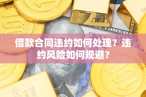 武汉借款合同违约如何处理？违约风险如何规避？
