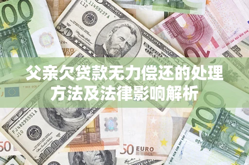 武汉父亲欠贷款无力偿还的处理方法及法律影响解析